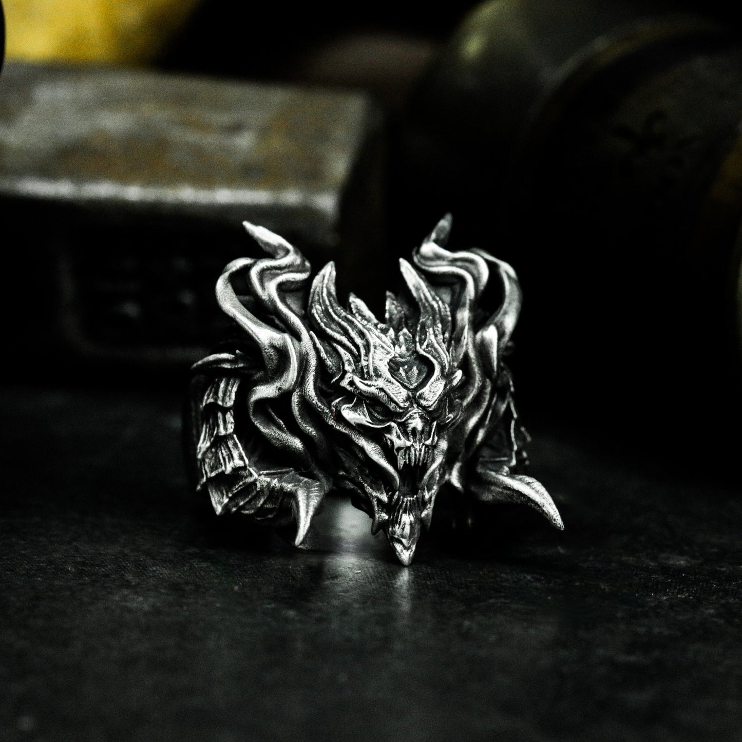 Rhino Head Ring ¨C 925 Silver Handmade