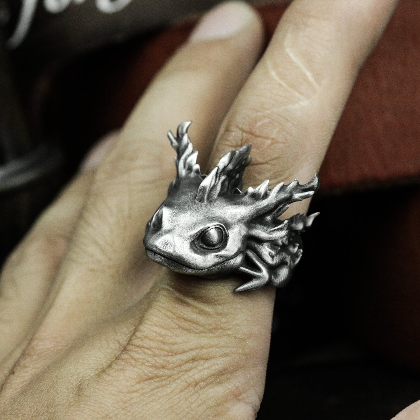 Mutant Salamander Ring - 925 Silver Handmade