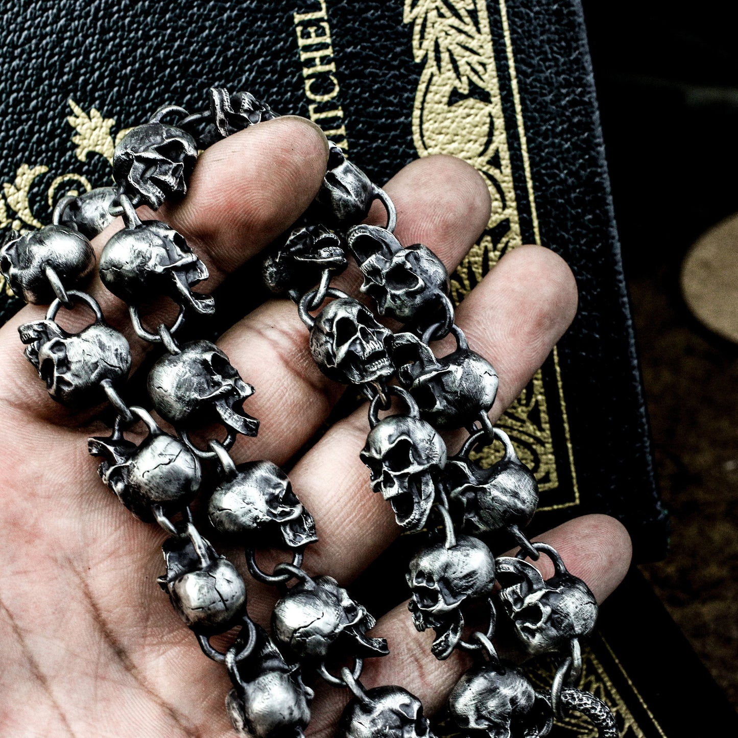 Thousand Faces Skull Necklace - 925 Silver Handmade