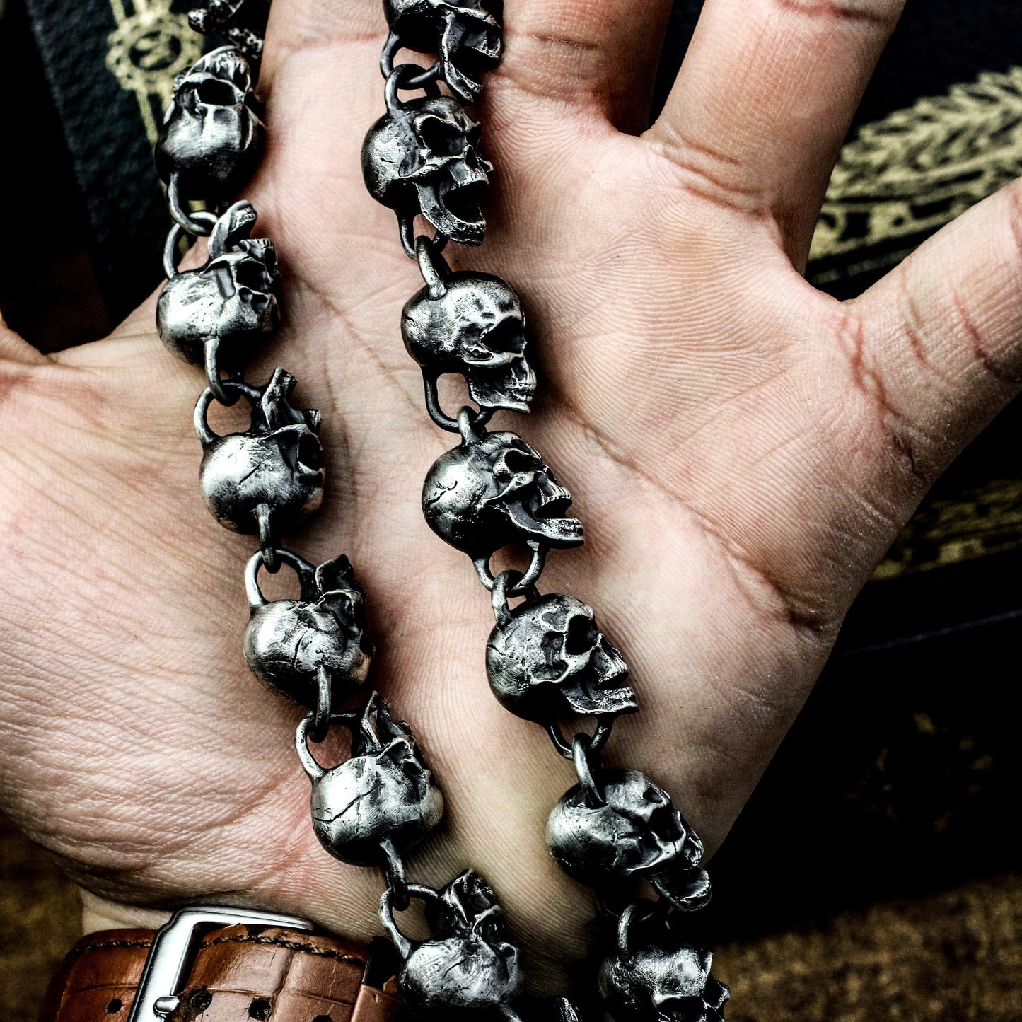 Thousand Faces Skull Necklace - 925 Silver Handmade