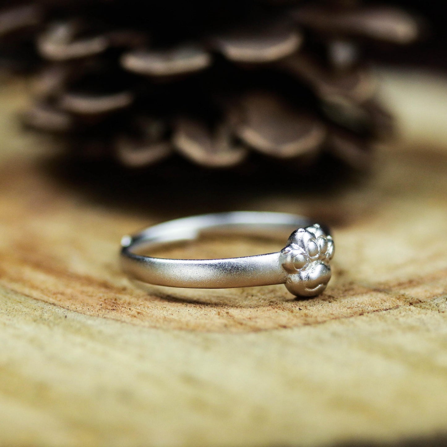 Cat Paw Ring ââ‚?925 Sterling Silver Handmade Cute Animal Jewelry