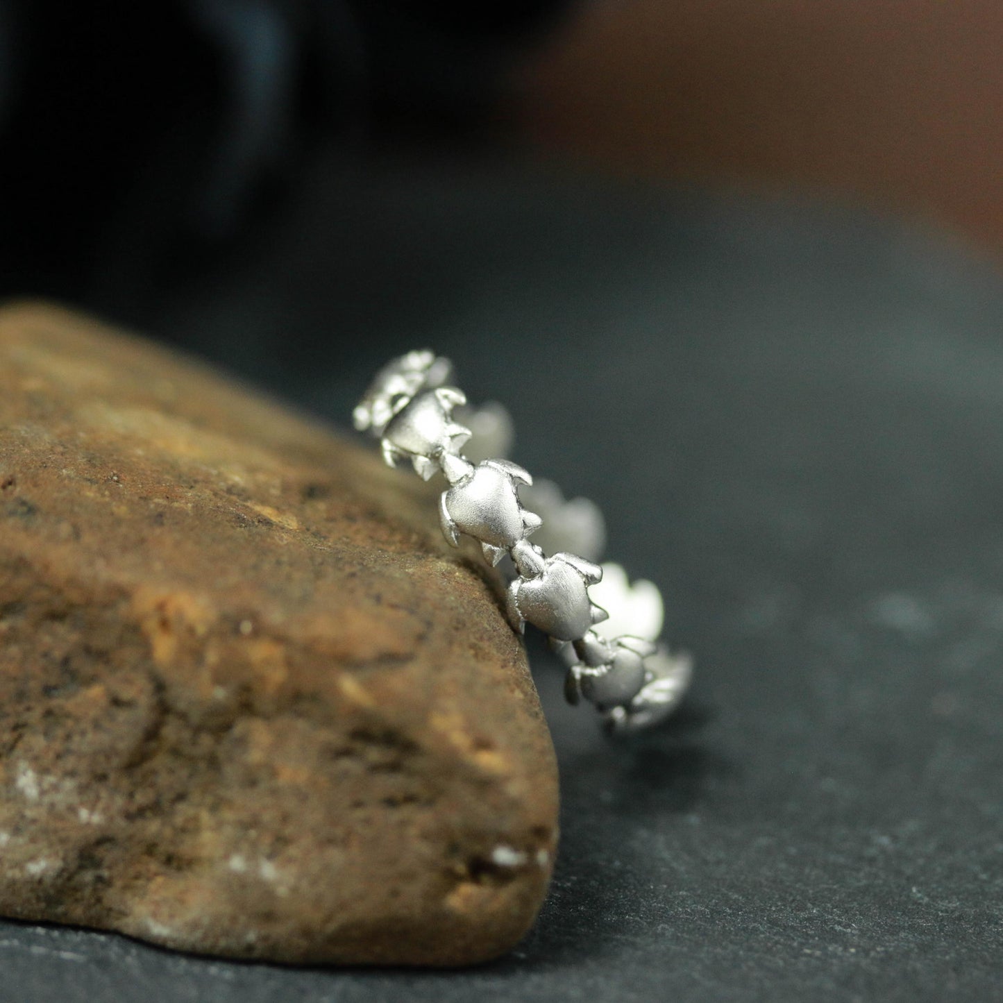 Sea Turtle Band Ring ââ‚?925 Sterling Silver Handmade Ocean-Inspired Jewelry