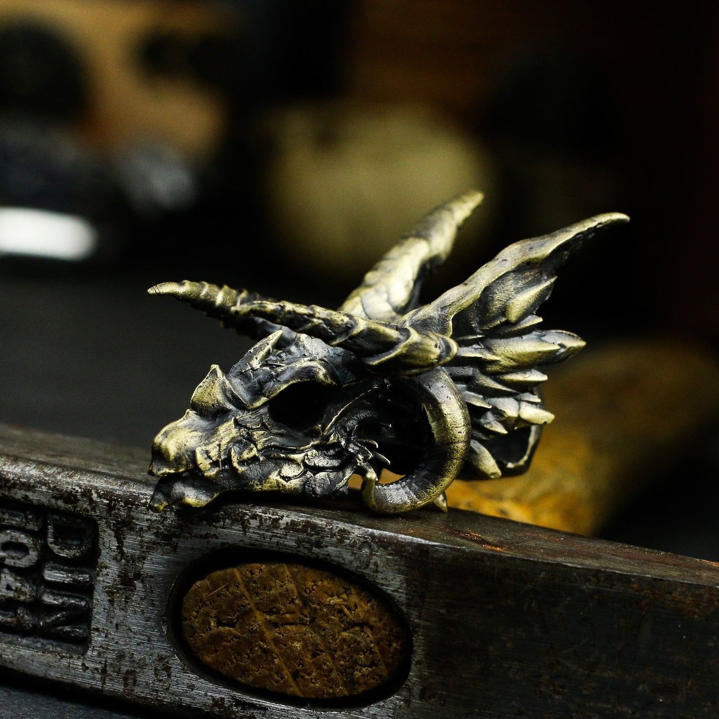 Dragon Skull Pendant ¨C 925 Sterling Silver Handmade