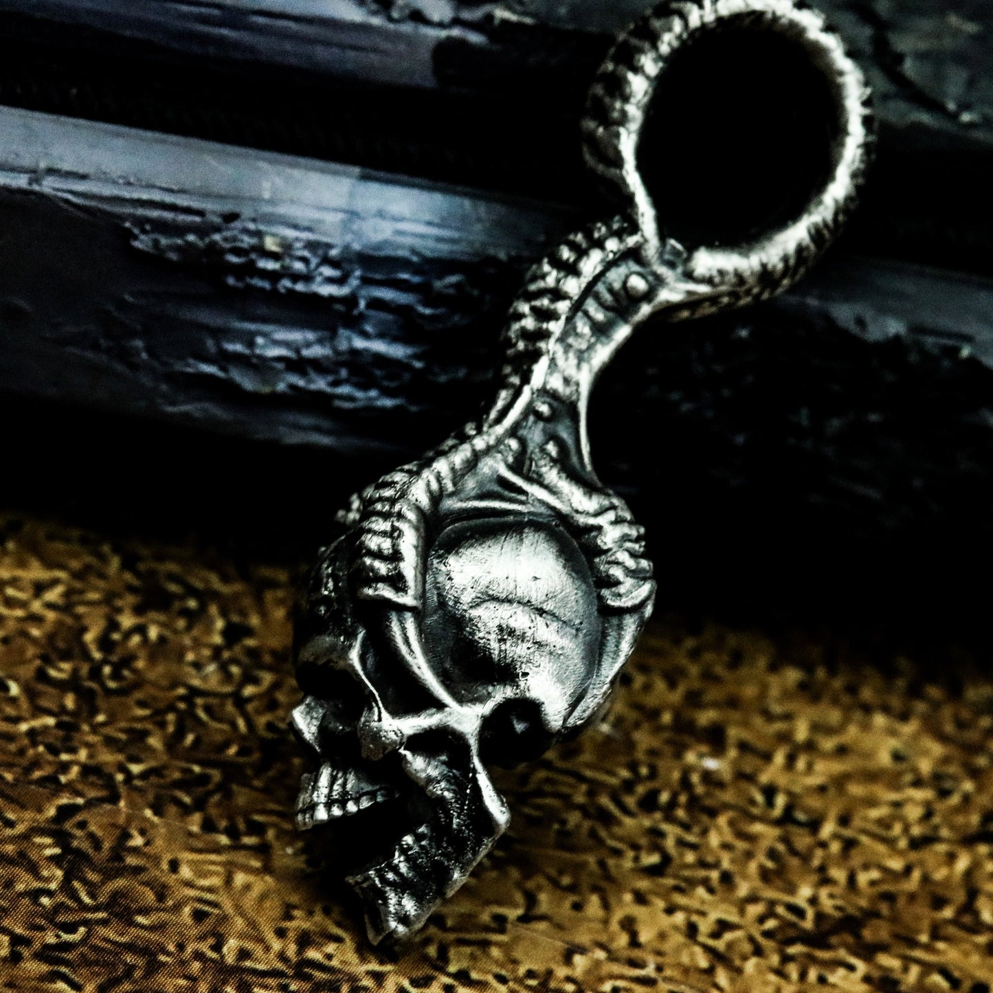 Dragon Claw Skull Pendant ¨C 925 Sterling Silver Handmade