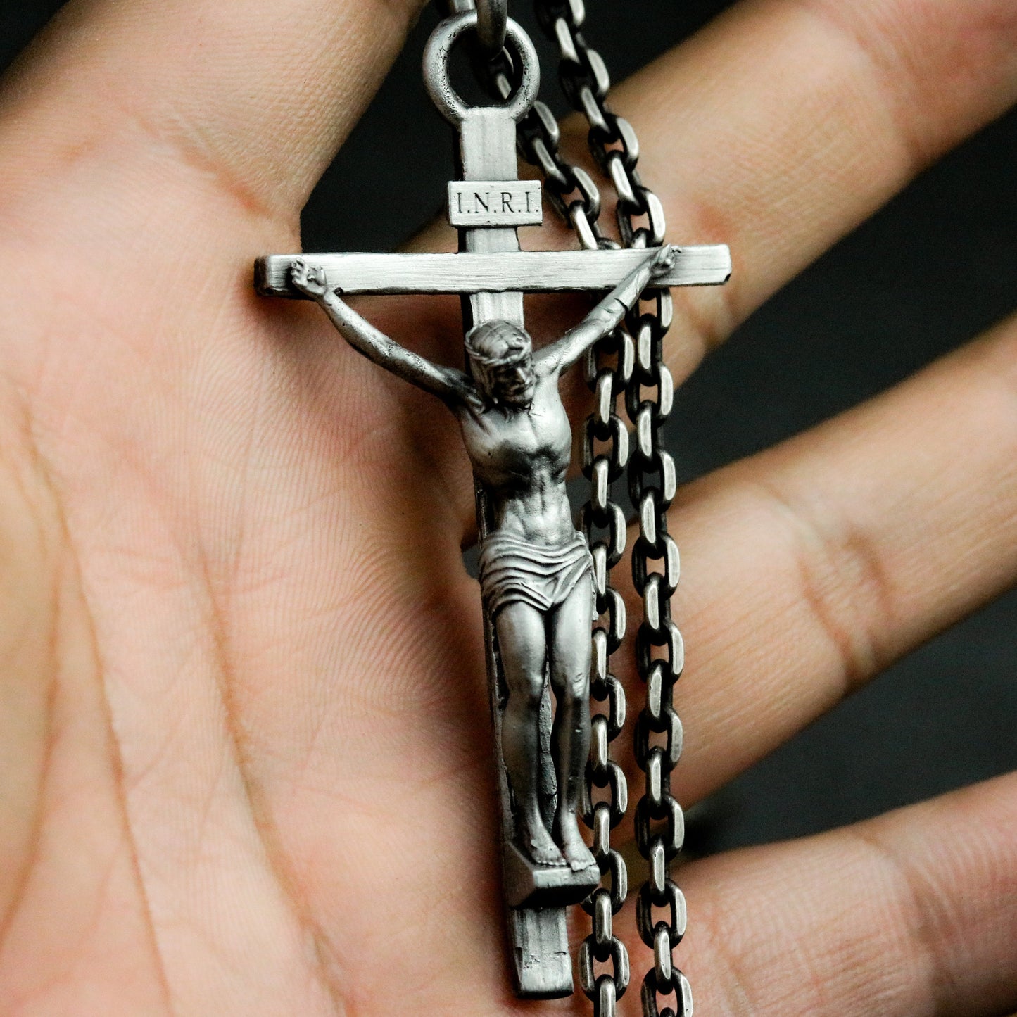 Crucifix Pendant ¨C 925 Silver Handmade