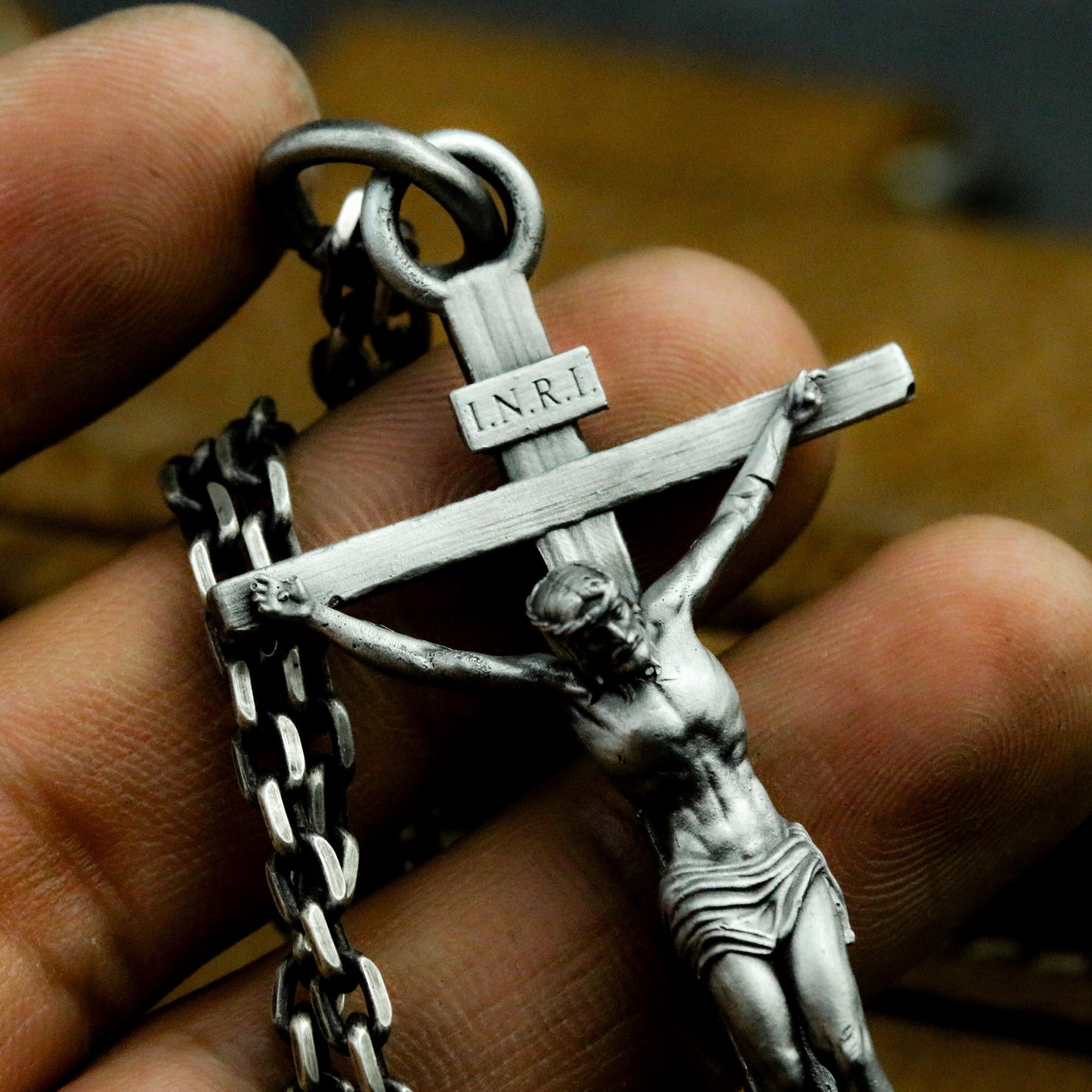 Crucifix Pendant ¨C 925 Silver Handmade