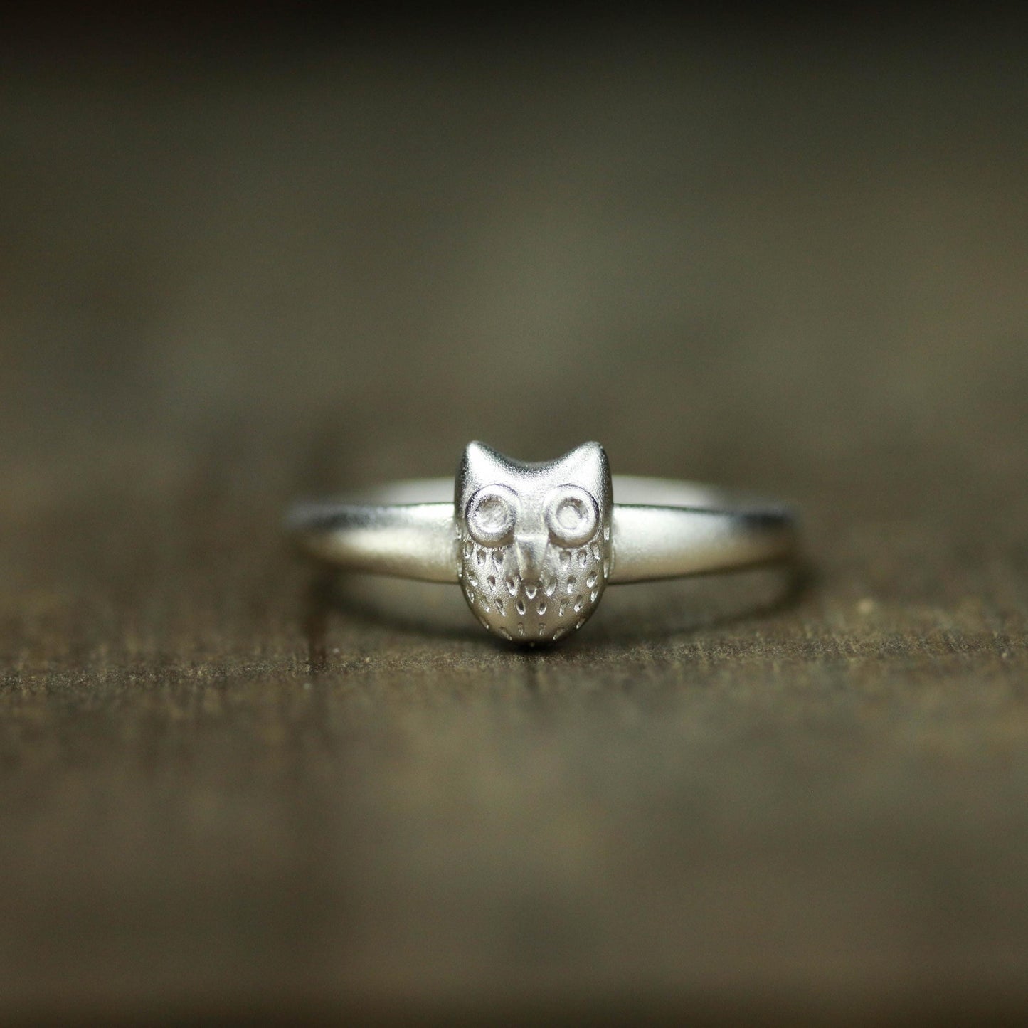 Owl Ring ââ‚?925 Sterling Silver Handmade Minimalist Animal Jewelry