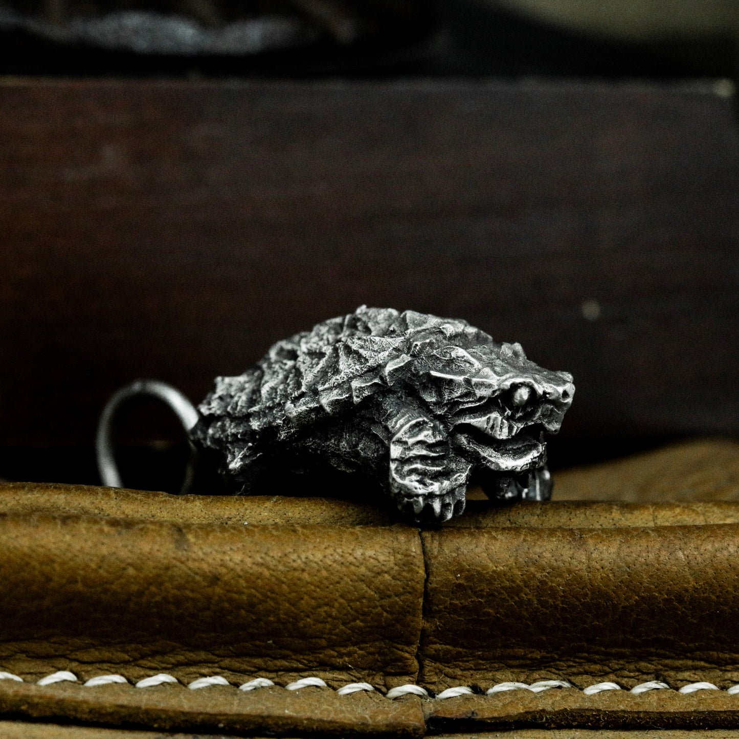 Turtle Skull Pendant - 925 Silver Handmade