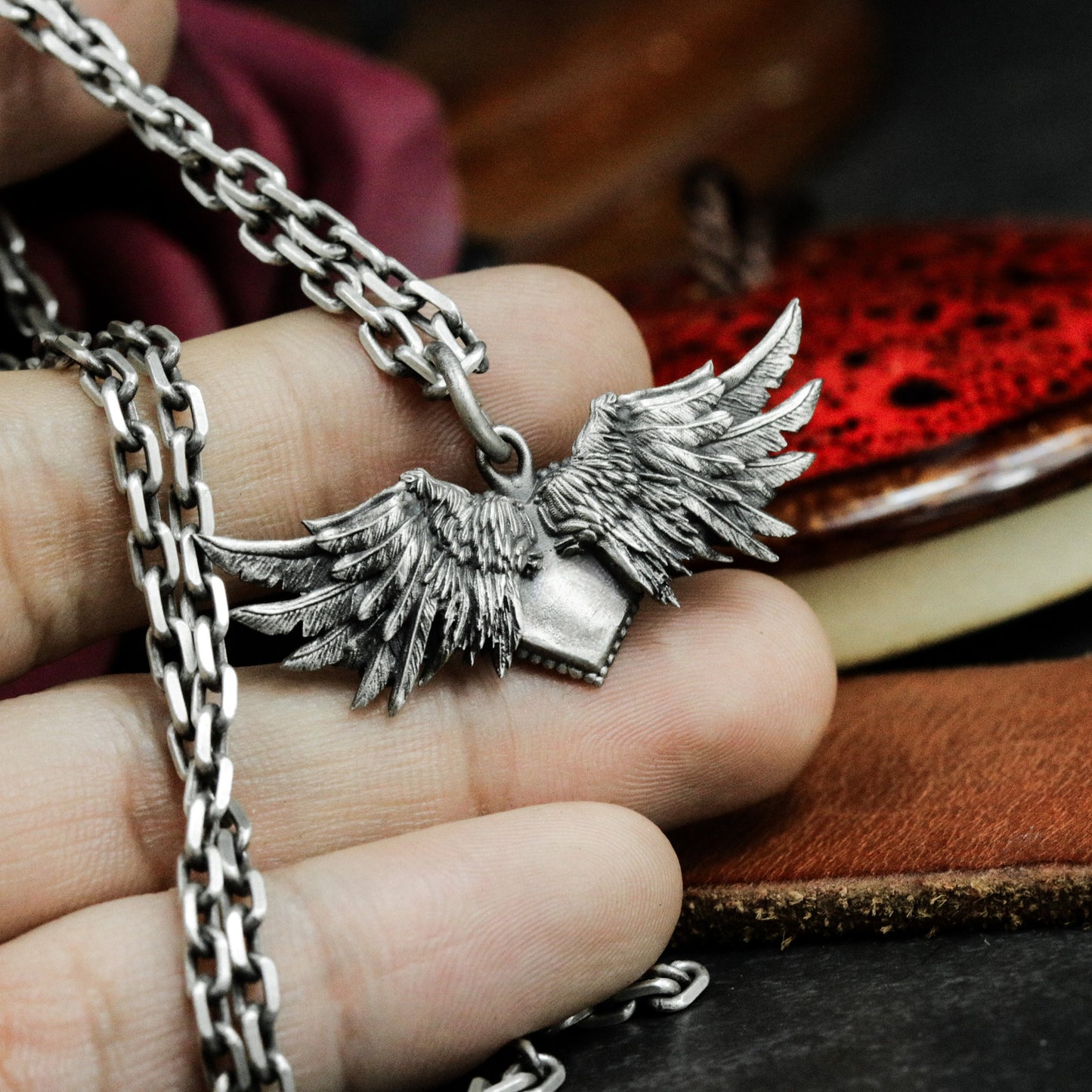 Horned Skull Warrior Ring ¨C 925 Silver Handmade
