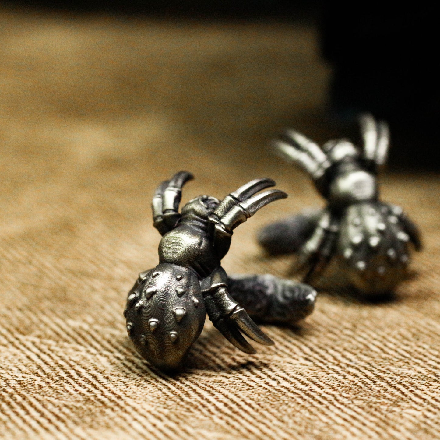 Spider Cufflinks, Black Widow - 925 Sterling Silver Handmade