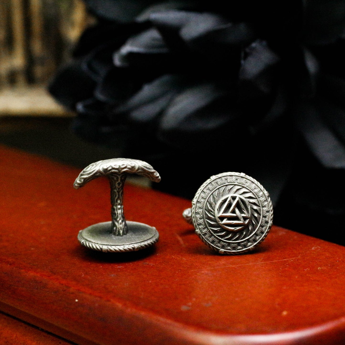 Viking Coat of Arms Cufflinks - 925 Silver Handmade