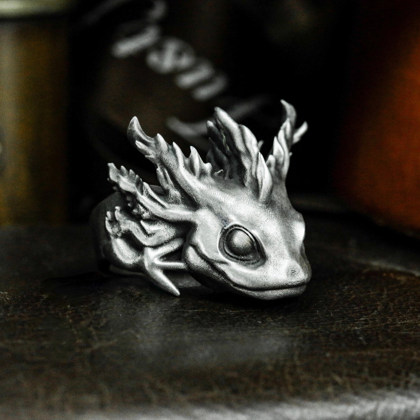 Mutant Salamander Ring - 925 Silver Handmade