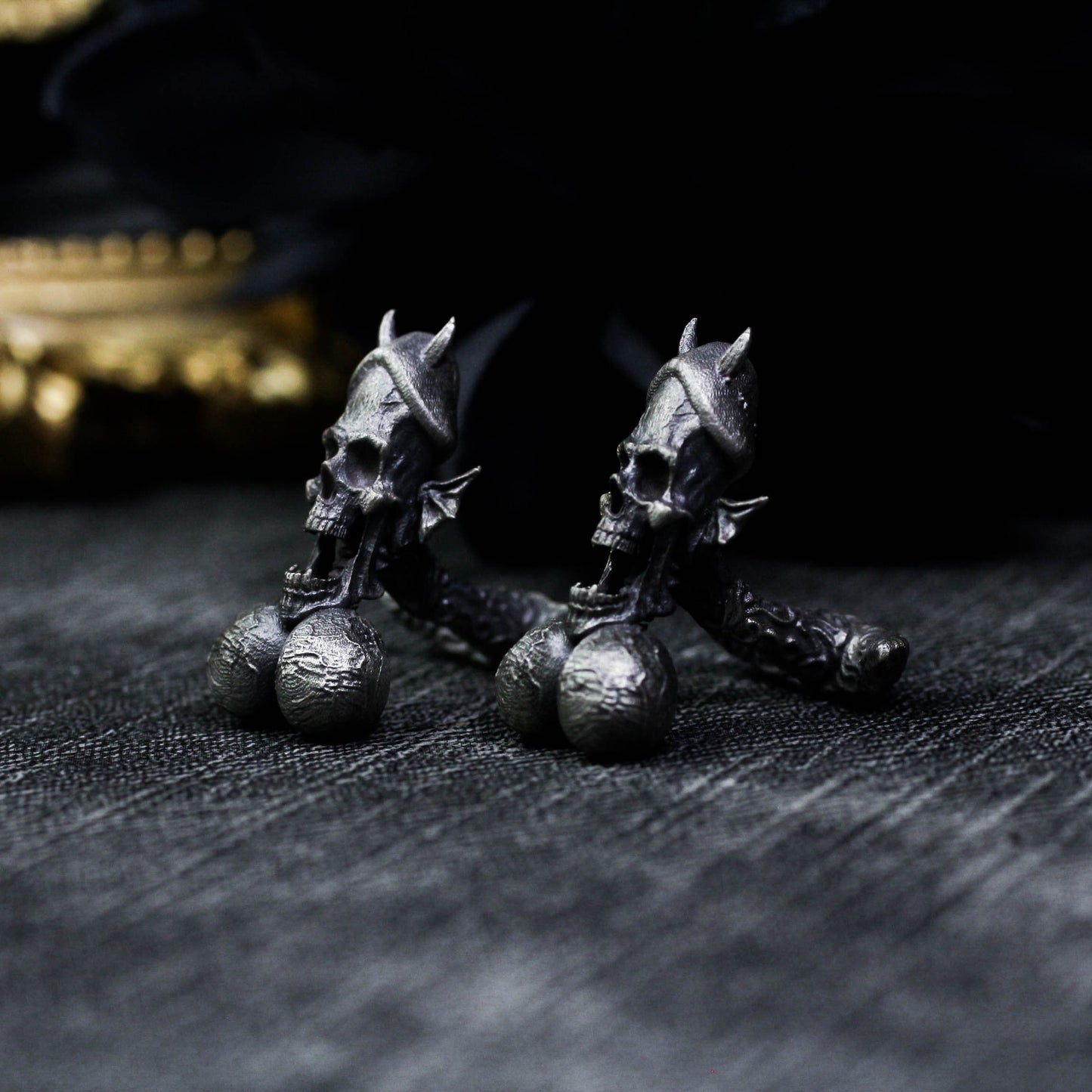 Penis Cufflinks - 925 Sterling Silver Handmade