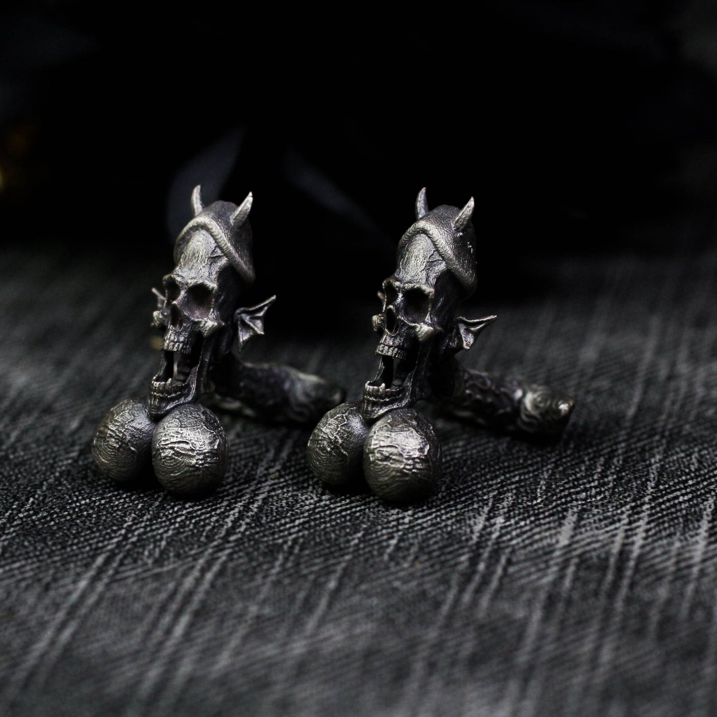 Penis Cufflinks - 925 Sterling Silver Handmade