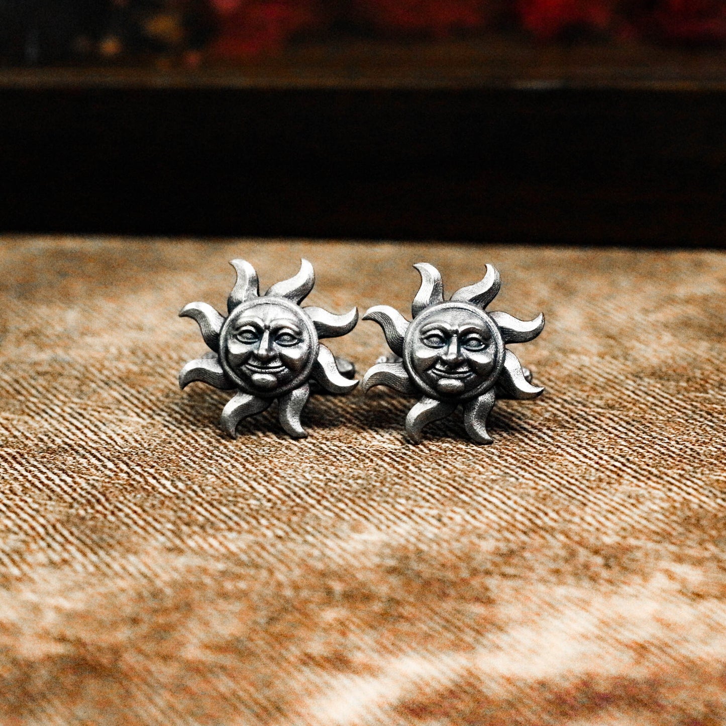Sunshine Cufflinks - 925 Sterling Silver Handmade