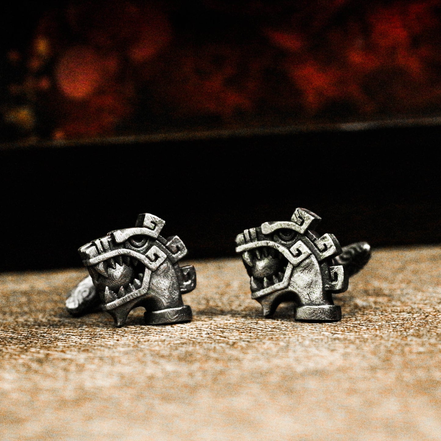 Maya Snake Cufflinks - Handmade 925 Silver