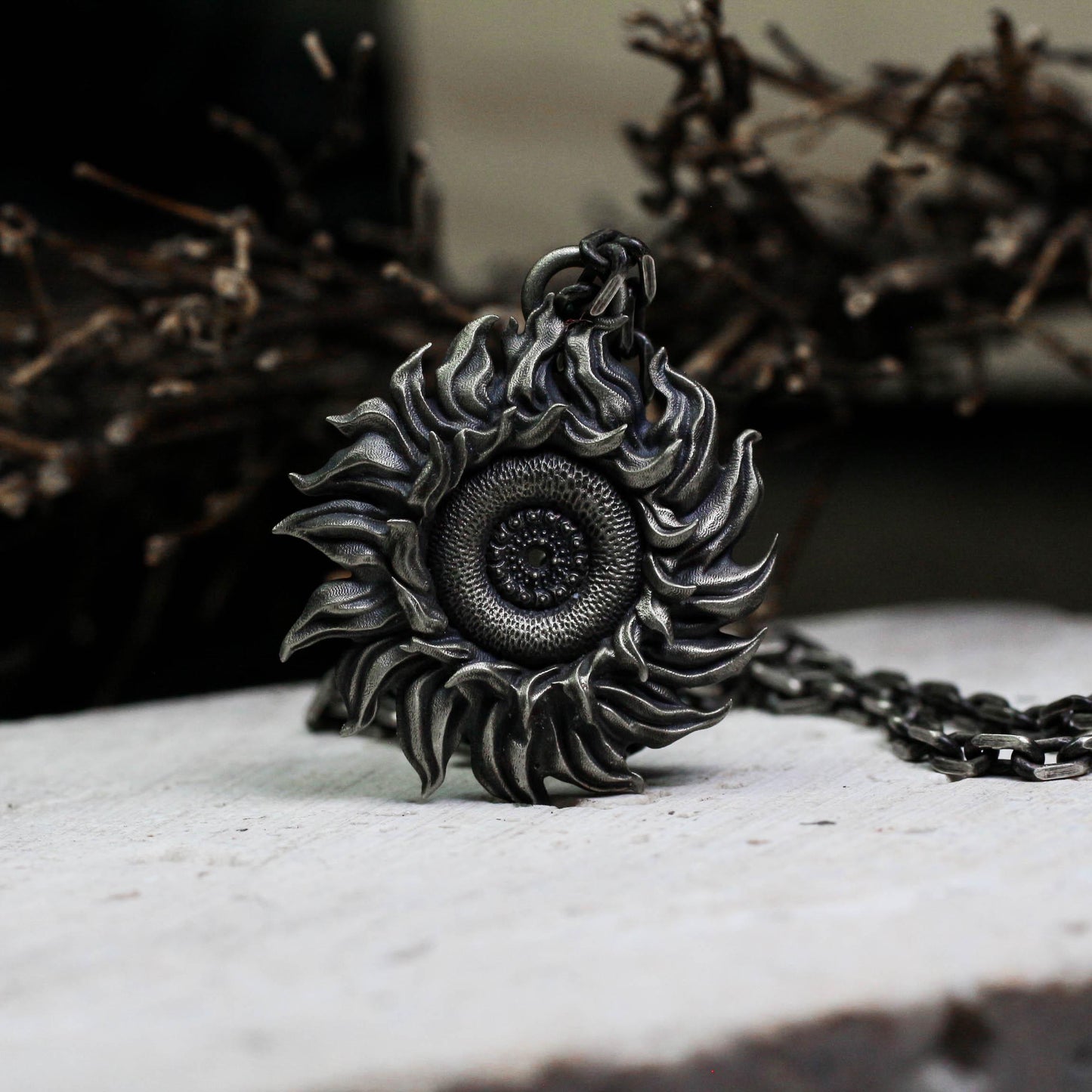 Sacred Gear Pendant - 925 Silver Handcrafted