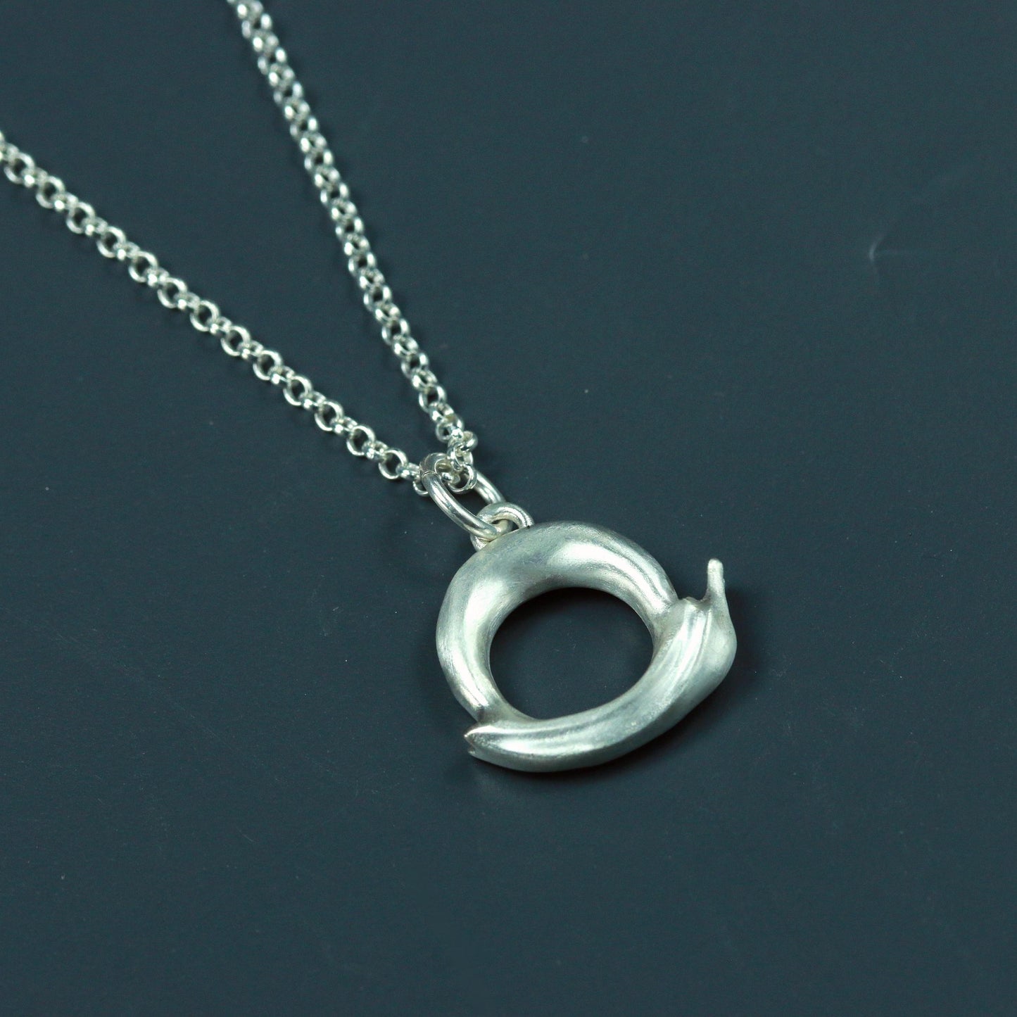 Dolphin Charm Pendant - 925 Sterling Silver Handmade