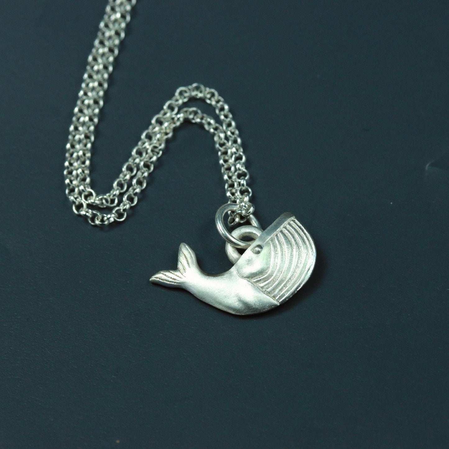 Whale Pendant - 925 Sterling Silver Handmade
