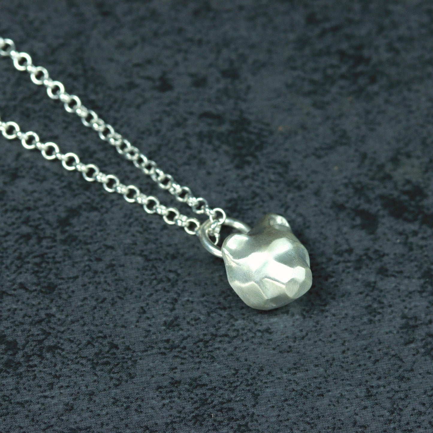 Bear Origami Pendant - 925 Sterling Silver Handmade