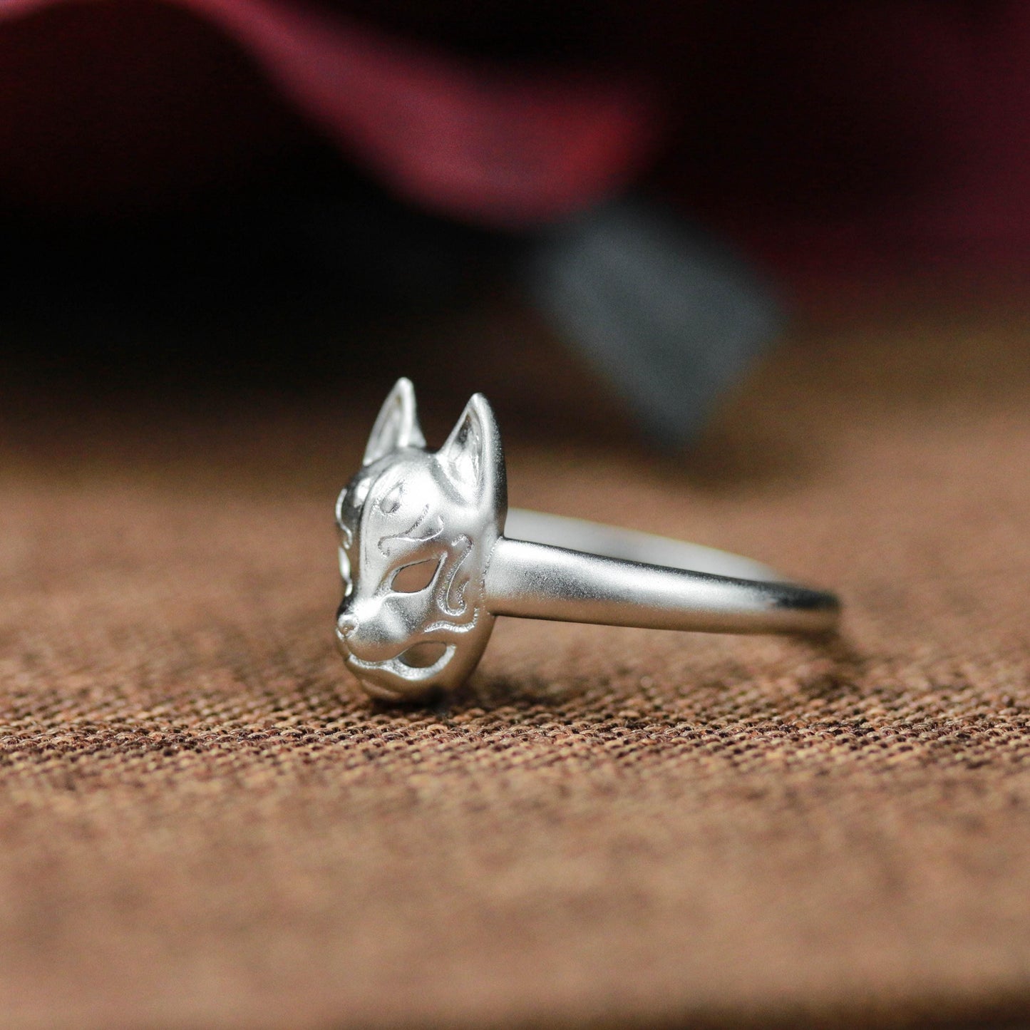 Mystic Cat Mask Ring ââ‚?925 Sterling Silver Handmade Gothic Animal Jewelry