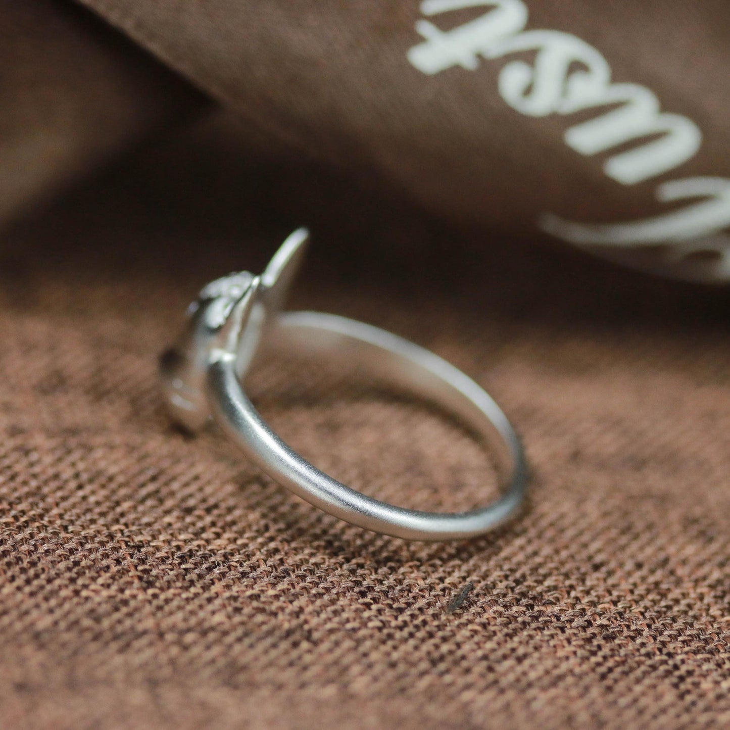 Sleeping Cat Spirit Ring ââ‚?925 Sterling Silver Handmade Mystical Animal Jewelry