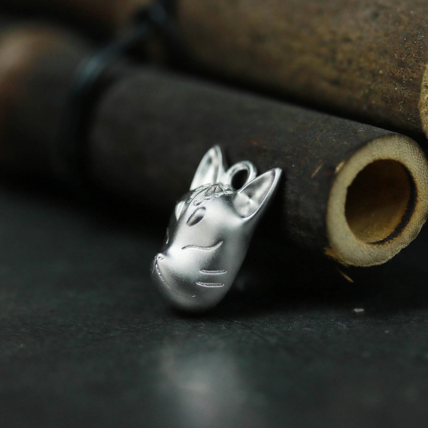 Fox Head Pendant - 925 Sterling Silver Handmade