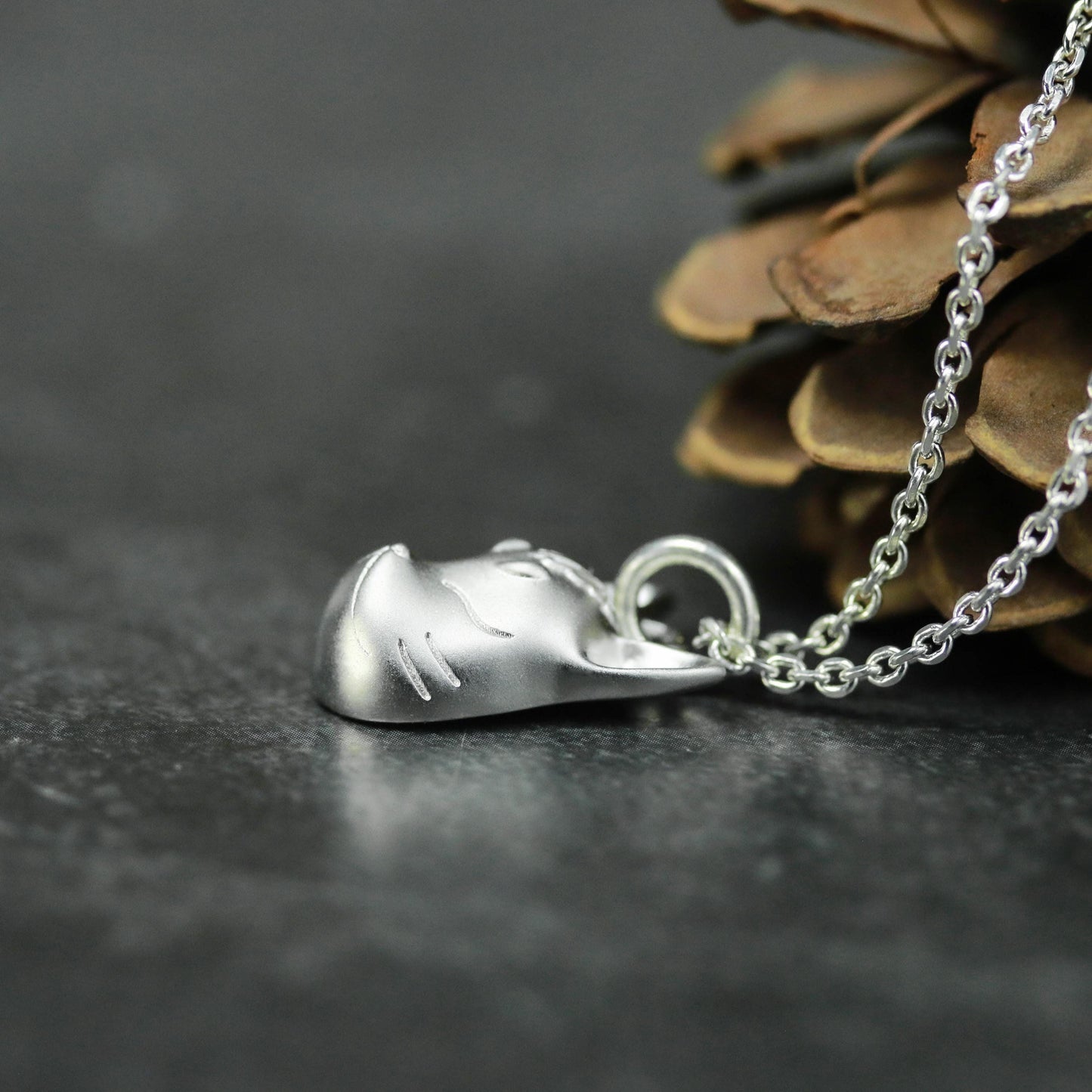 Fox Head Pendant - 925 Sterling Silver Handmade