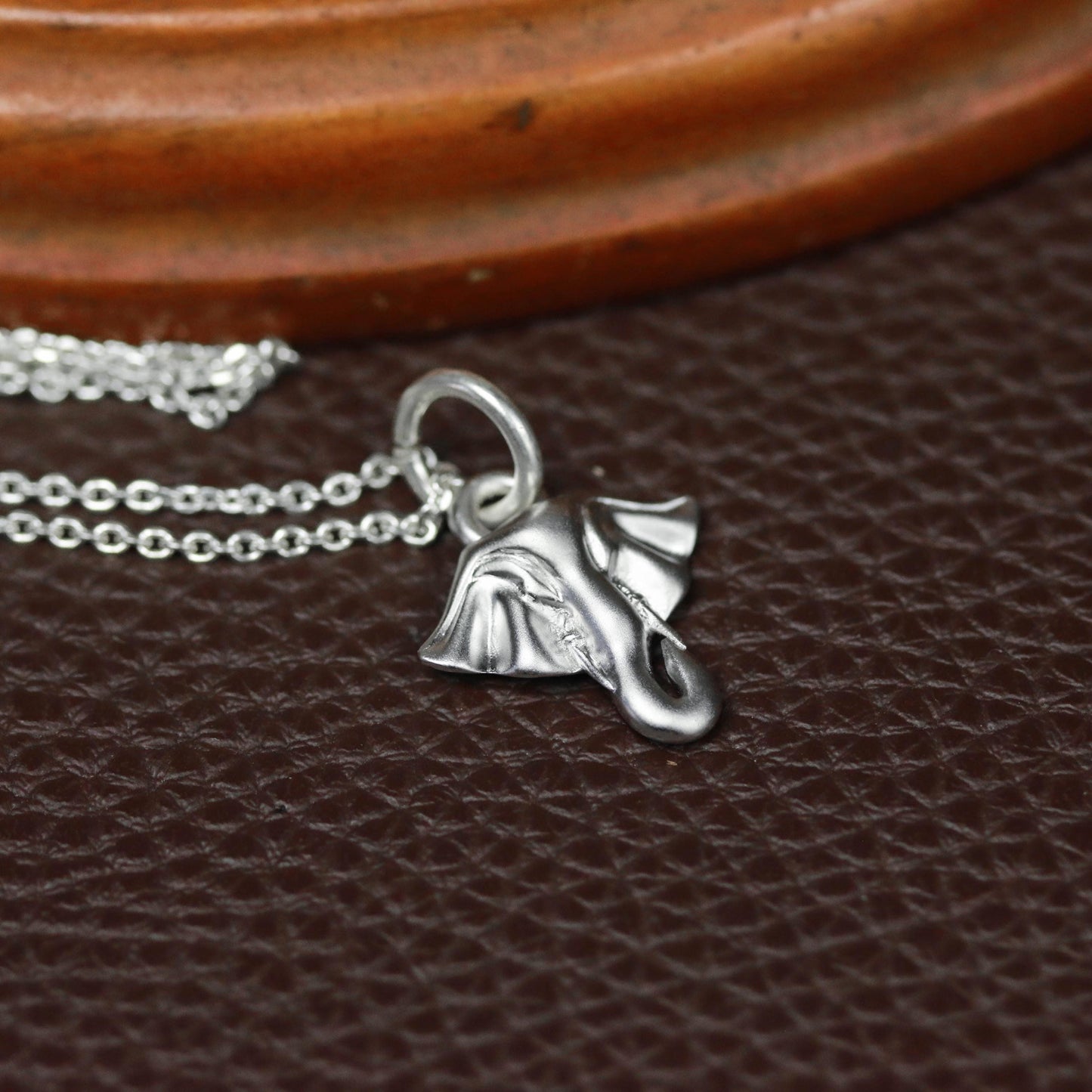 Dainty Elephant Pendant - 925 Sterling Silver Handmade