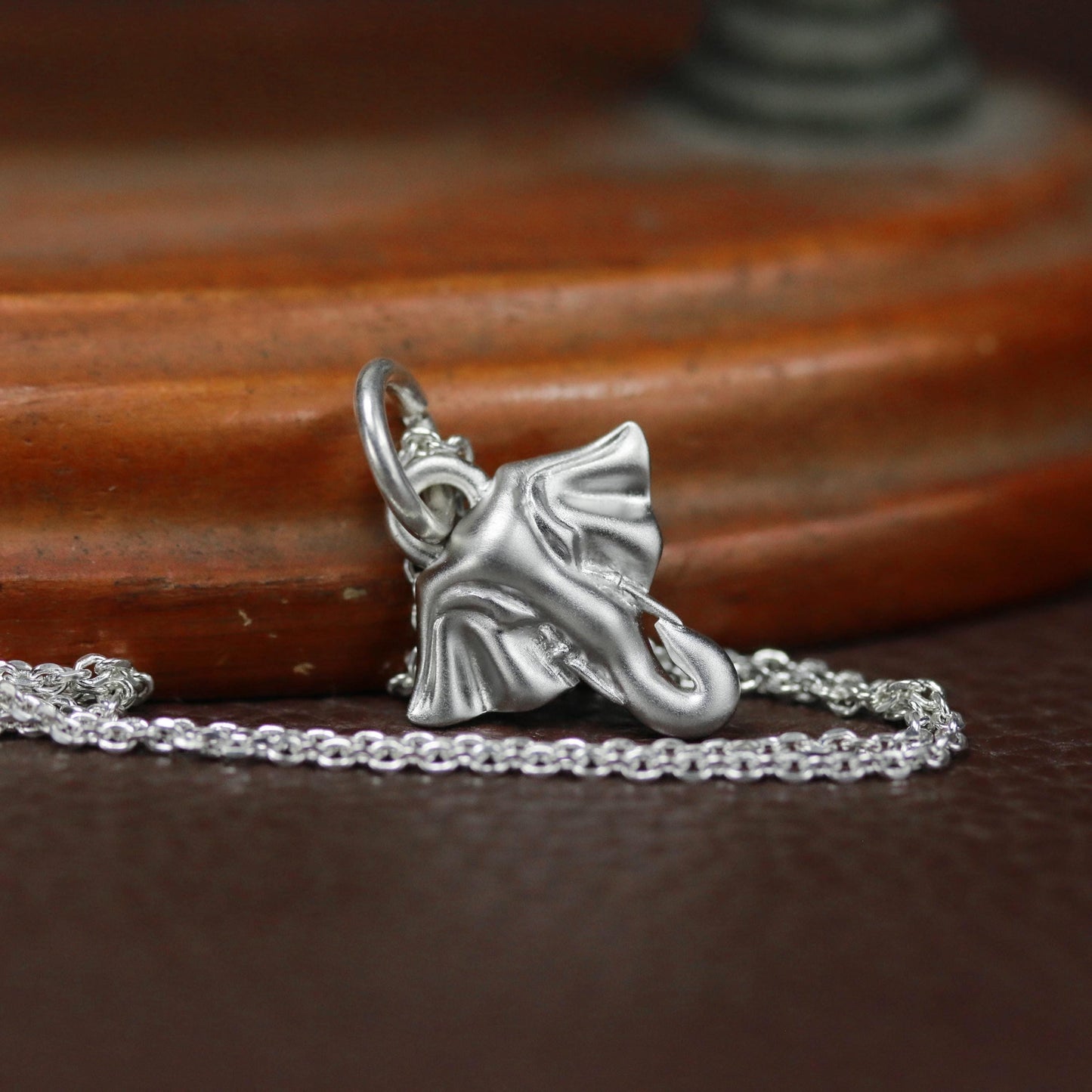 Dainty Elephant Pendant - 925 Sterling Silver Handmade