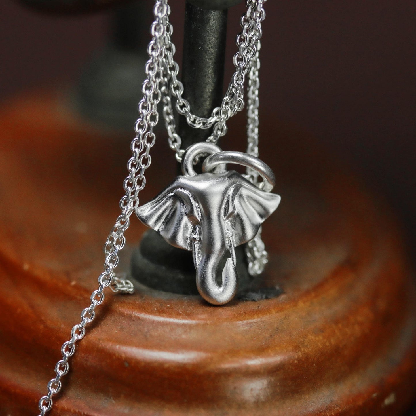 Dainty Elephant Pendant - 925 Sterling Silver Handmade