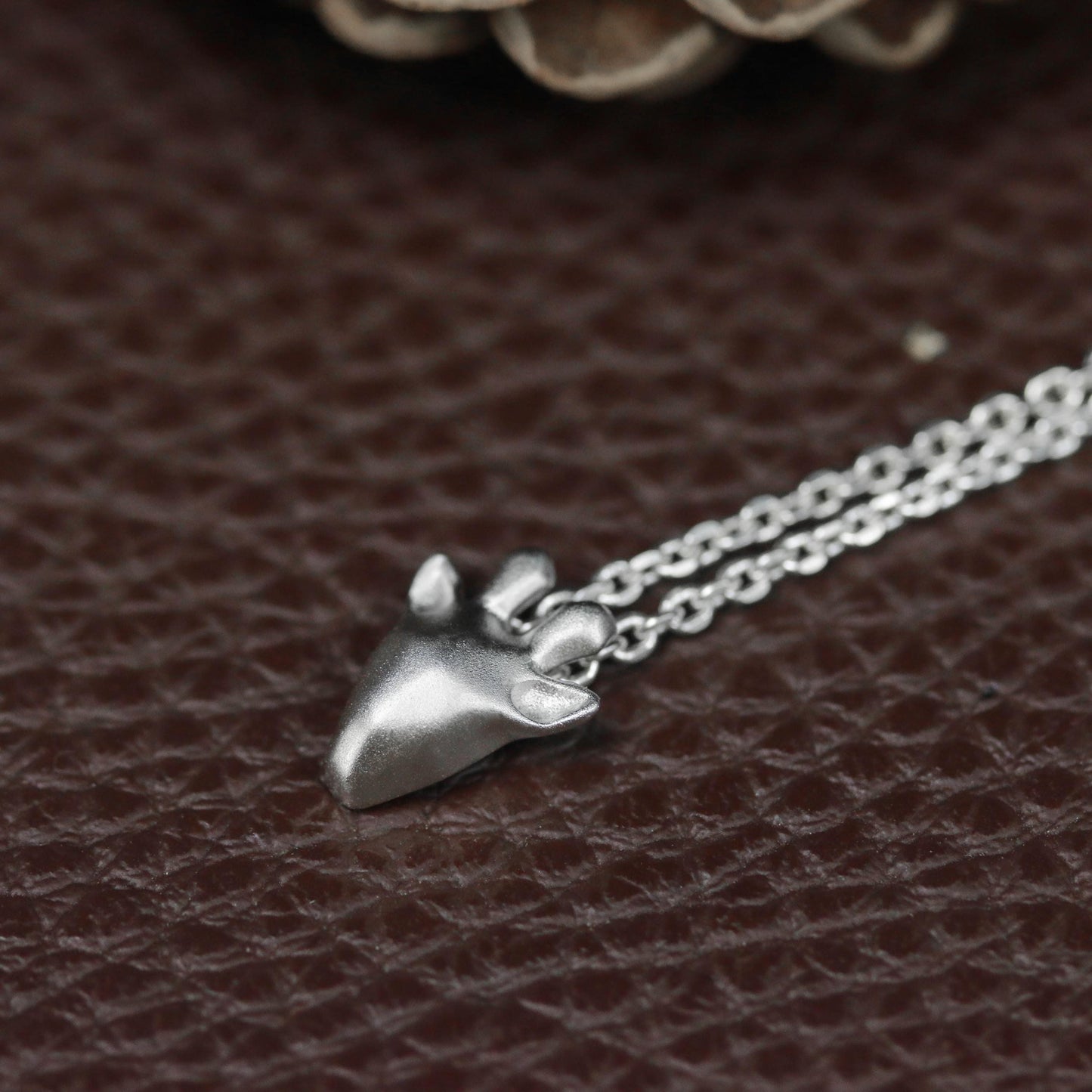 Cute Deer Pendant - 925 Sterling Silver Handmade