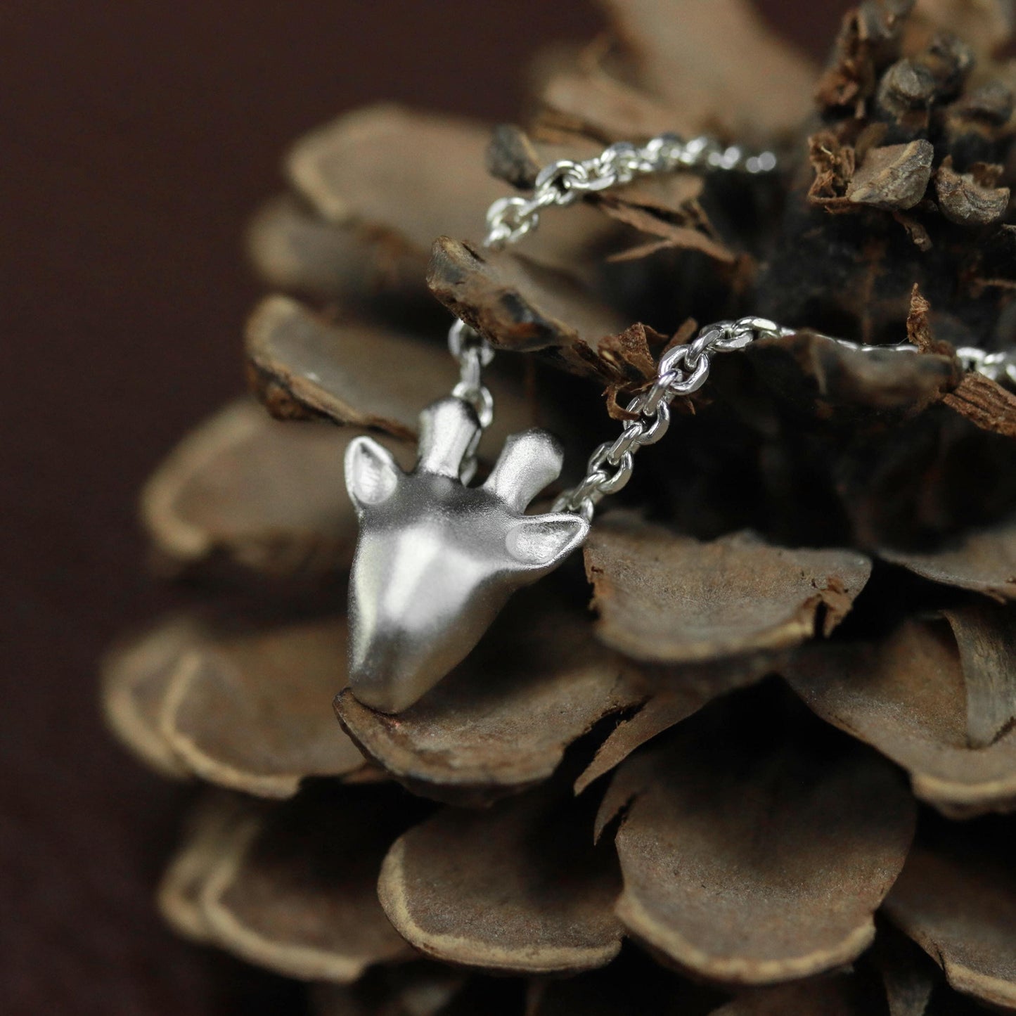 Cute Deer Pendant - 925 Sterling Silver Handmade