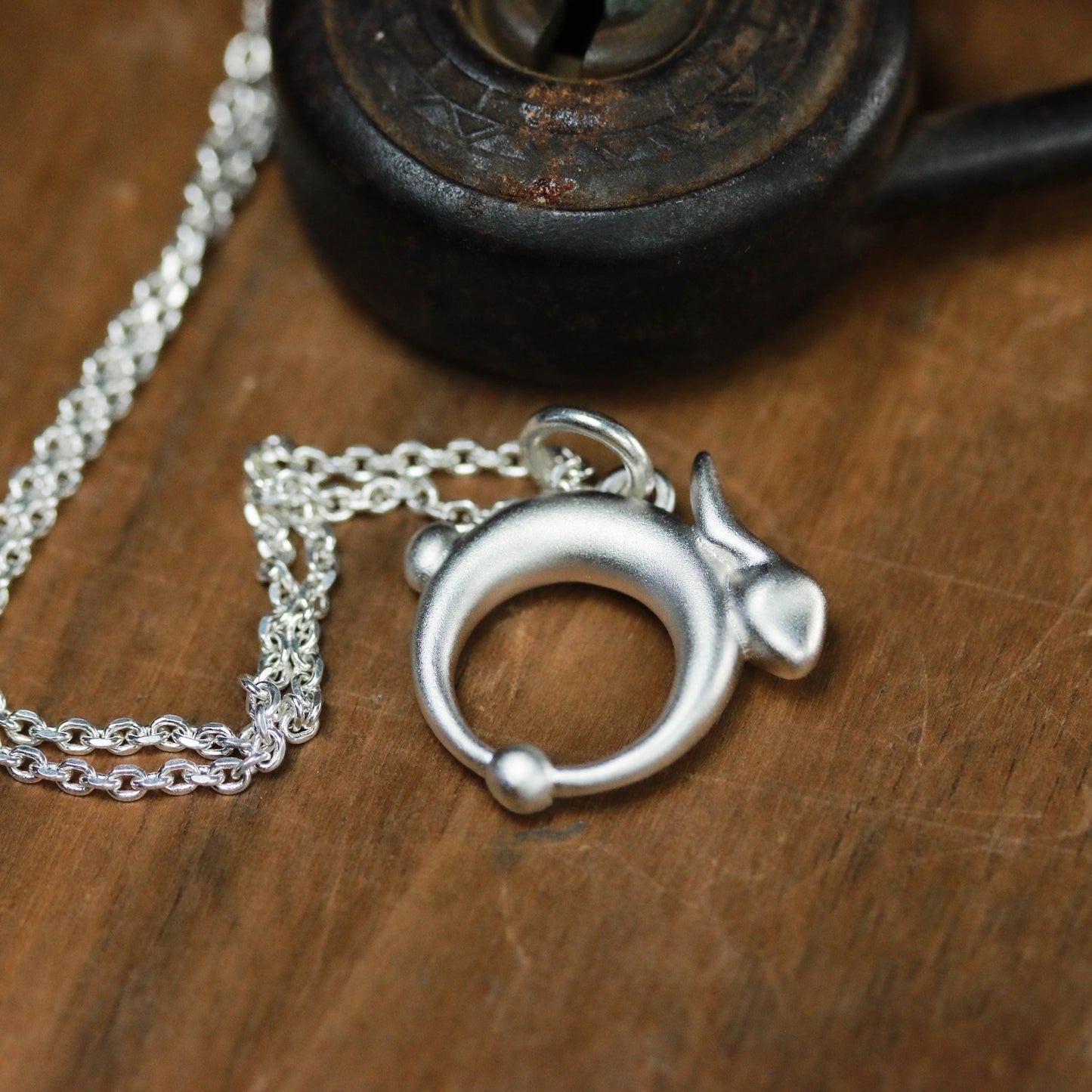 Running Bunny Pendant - 925 Sterling Silver Handmade
