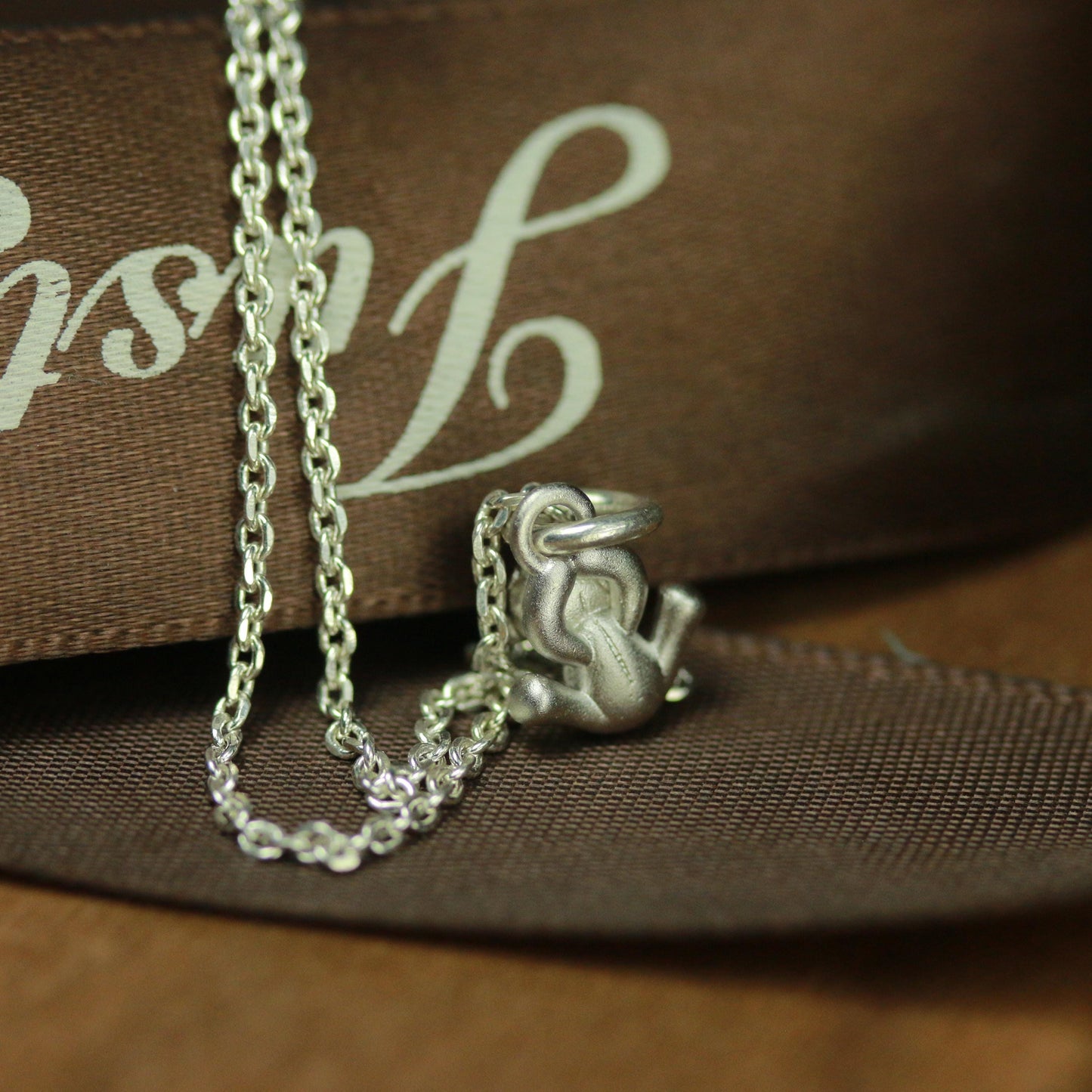 Padded Bear Pendant - 925 Sterling Silver Handmade