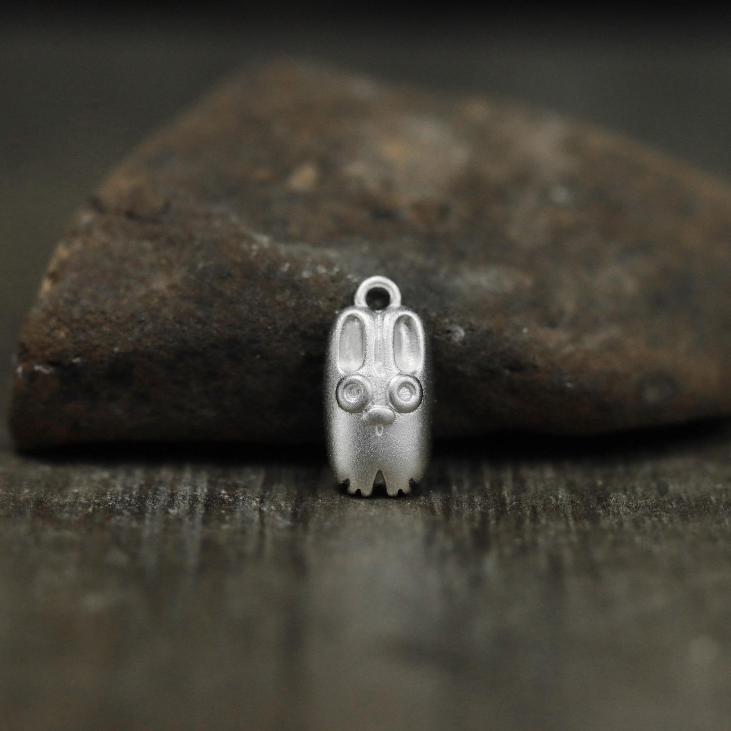 Abstract Rabbit Pendant - 925 Sterling Silver Handmade