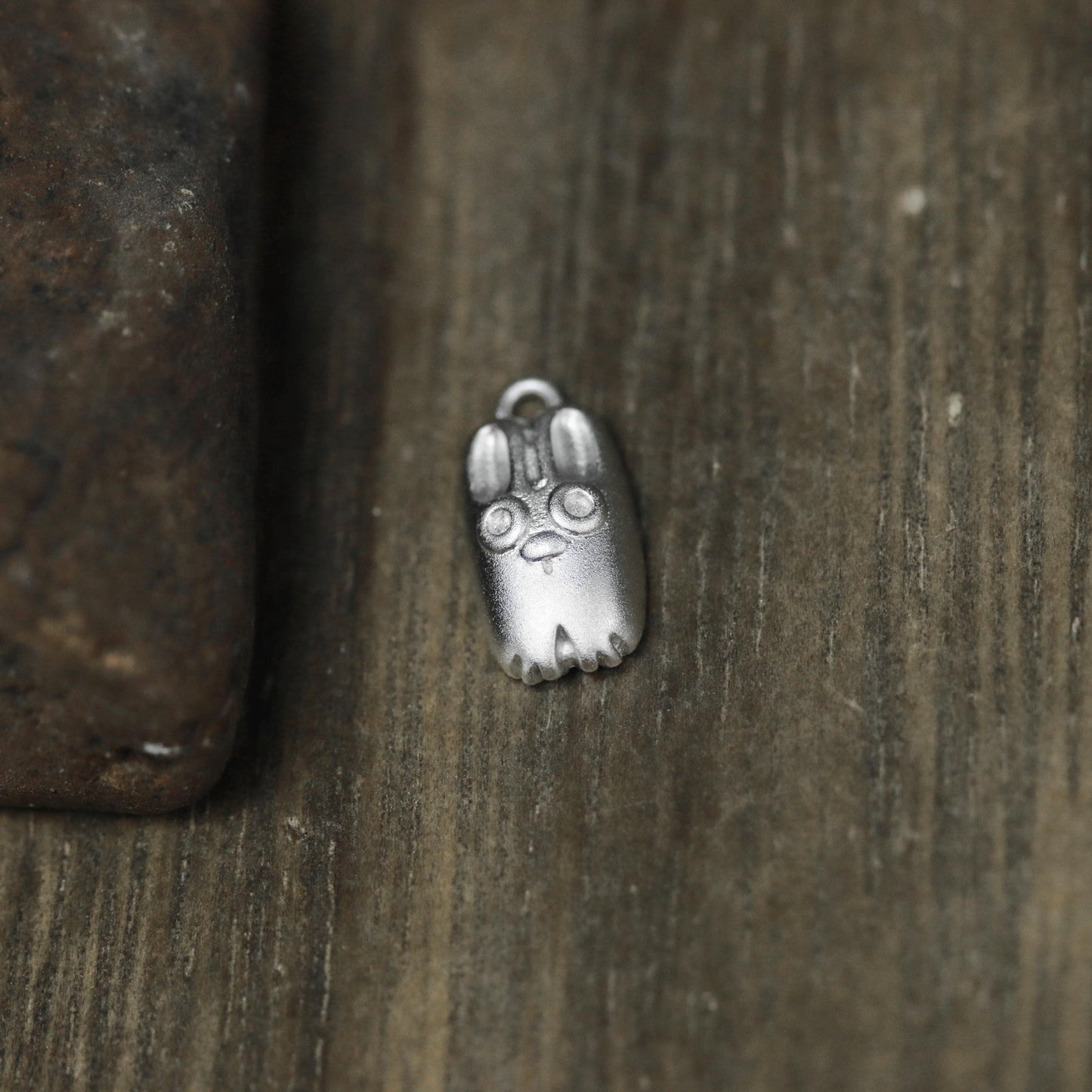 Abstract Rabbit Pendant - 925 Sterling Silver Handmade