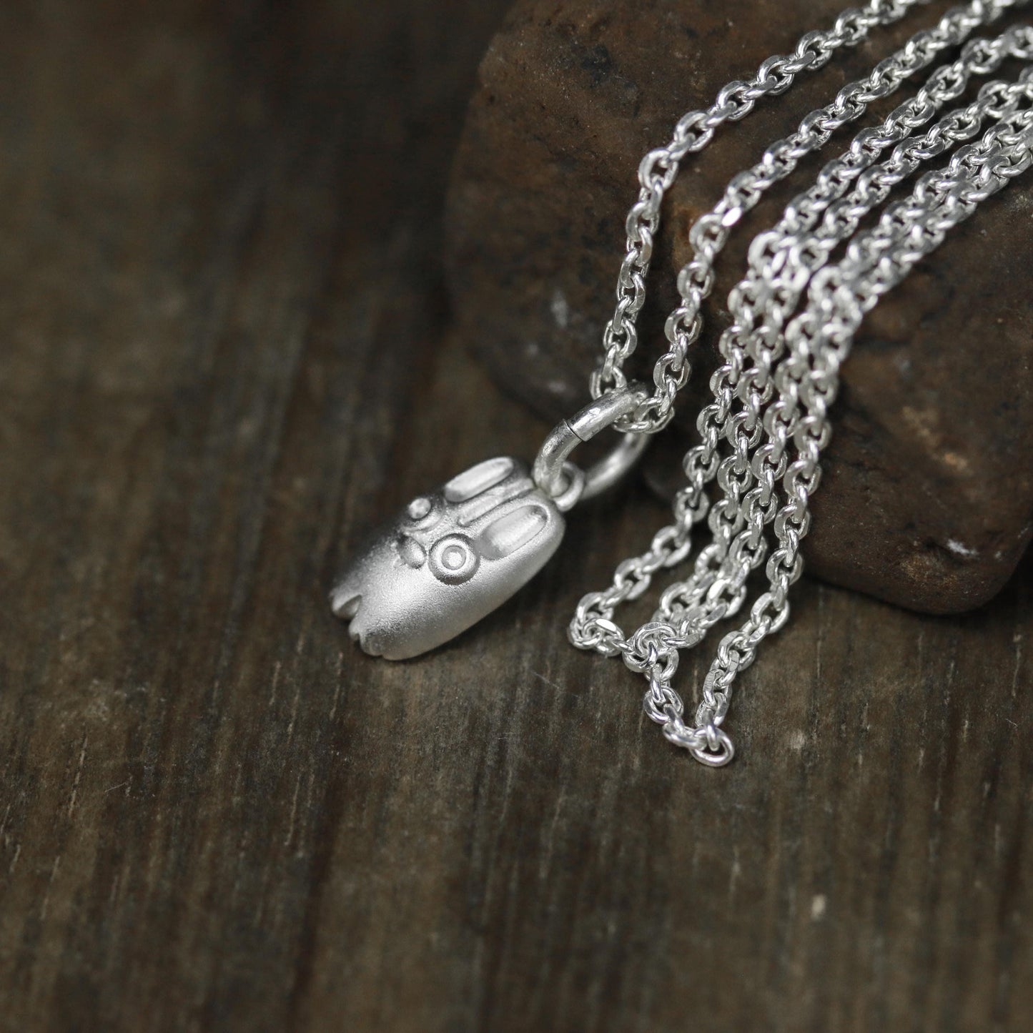 Abstract Rabbit Pendant - 925 Sterling Silver Handmade