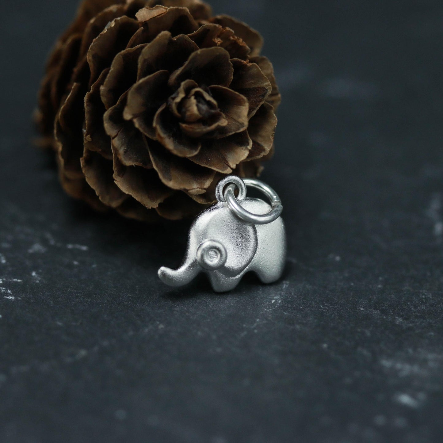 Tiny Elephant Pendant - 925 Sterling Silver Handmade
