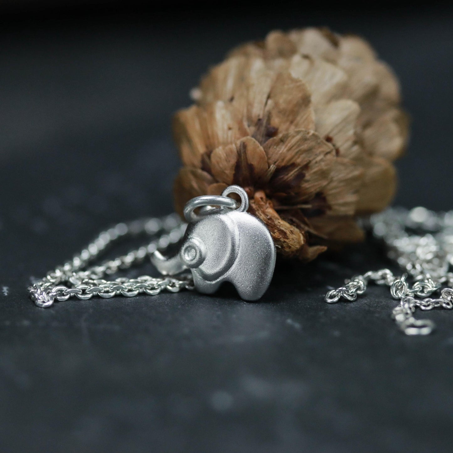 Tiny Elephant Pendant - 925 Sterling Silver Handmade