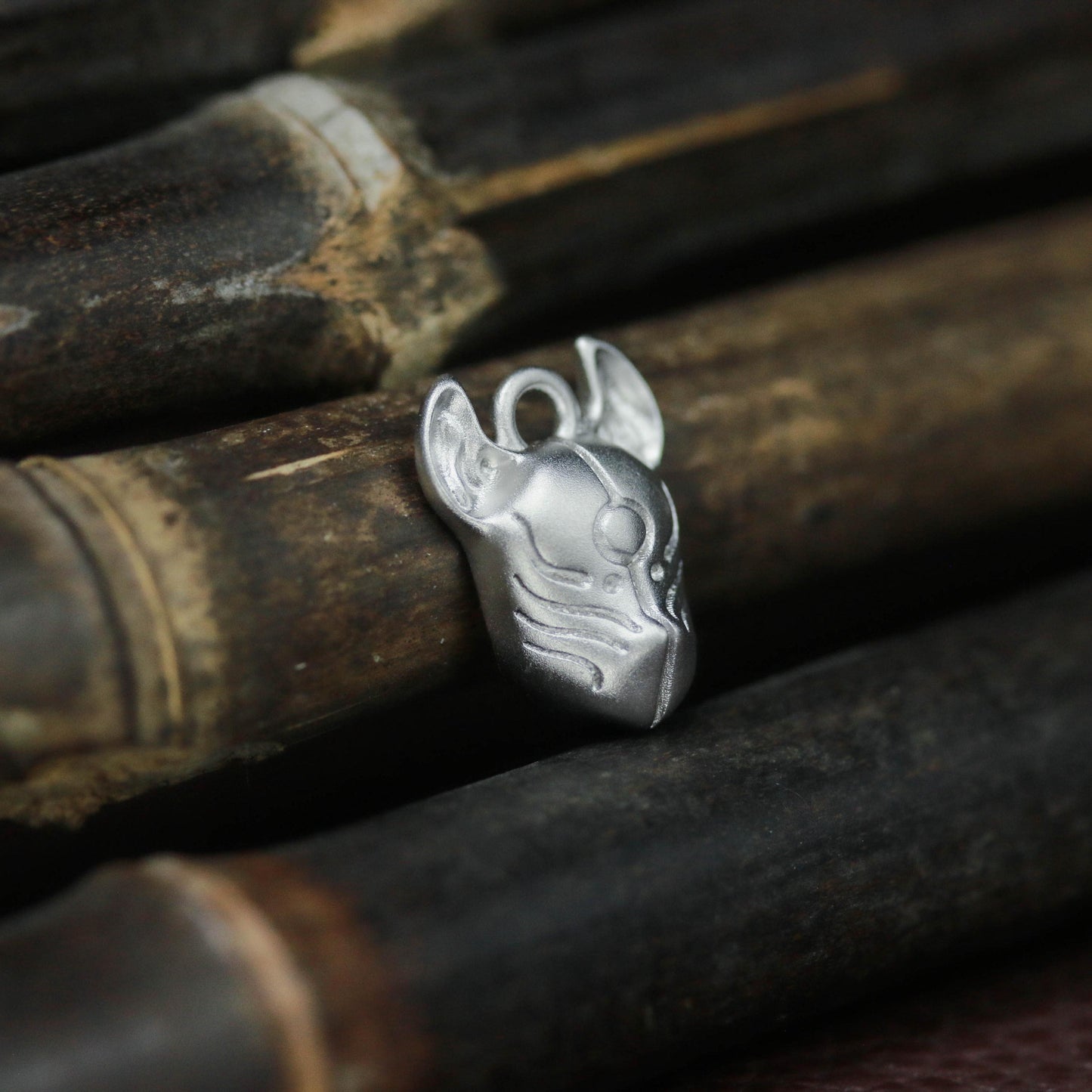 Abstract Mouse Pendant - 925 Sterling Silver Handmade