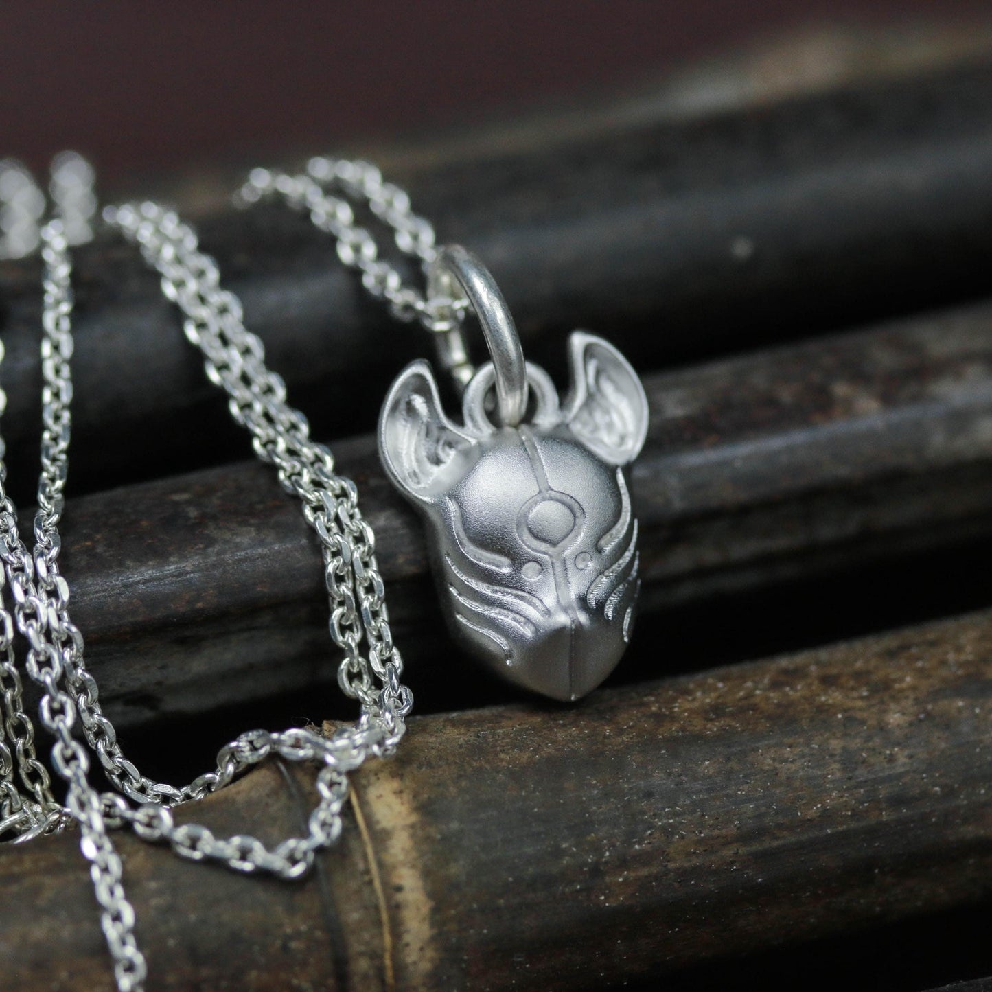 Abstract Mouse Pendant - 925 Sterling Silver Handmade