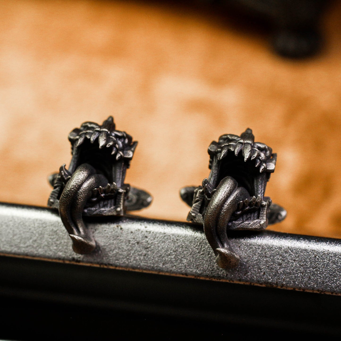 Treasure Box Monster Cufflinks - Handmade 925 Silver