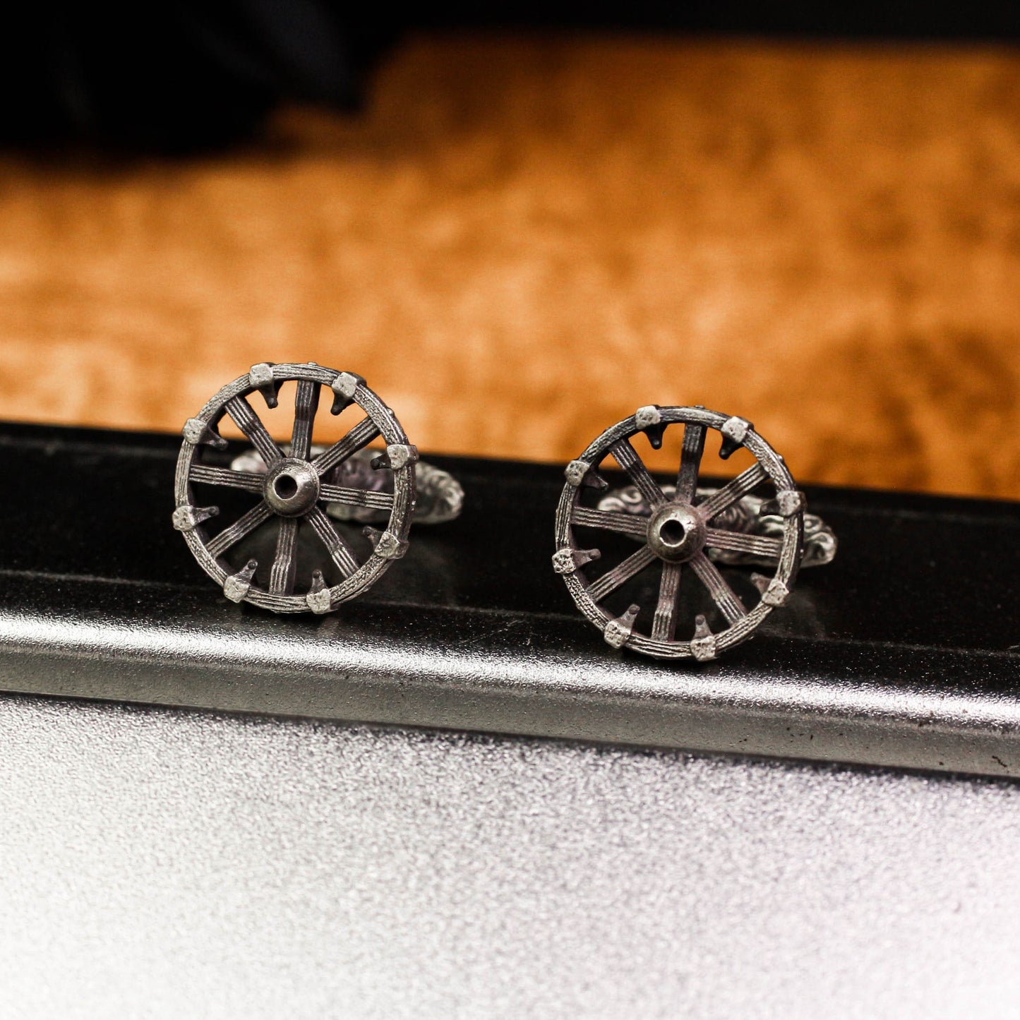 Men's Wedding Cufflinks - 925 Sterling Silver Handmade