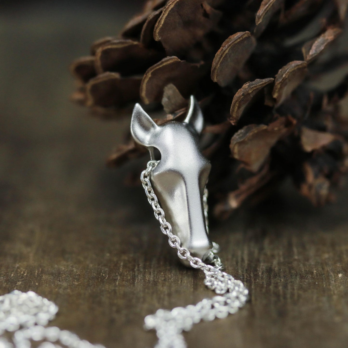 Horse Head Pendant - 925 Sterling Silver Handmade