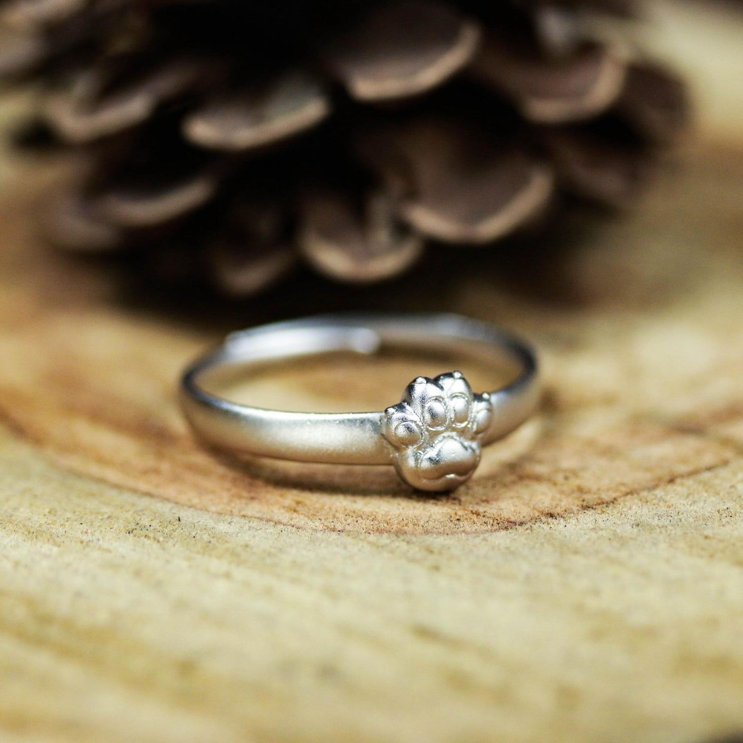 Cat Paw Ring ââ‚?925 Sterling Silver Handmade Cute Animal Jewelry