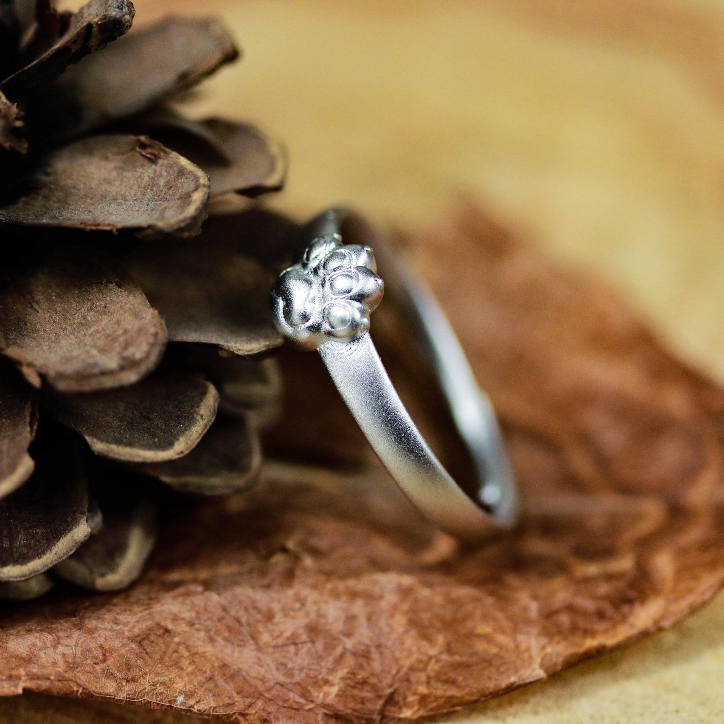 Cat Paw Ring ââ‚?925 Sterling Silver Handmade Cute Animal Jewelry
