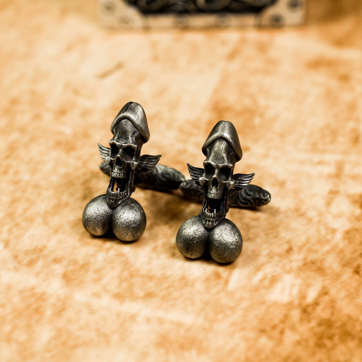 Penis Cock Cufflinks - 925 Silver Handmade