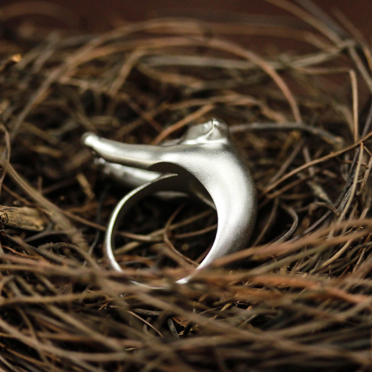 Stretching Cat Ring ââ‚?925 Sterling Silver Handmade Whimsical Animal Jewelry