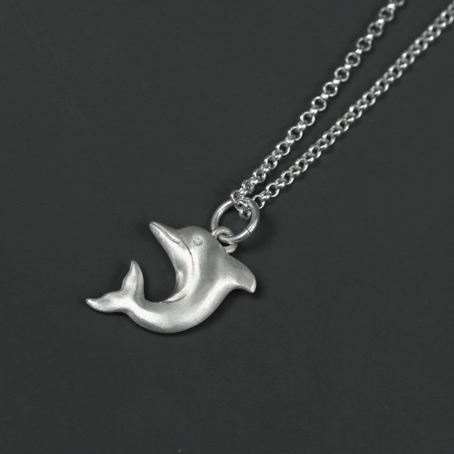 Dolphin Pendant - 925 Sterling Silver Handmade